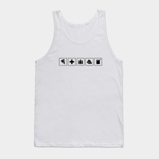 Zombie Apocalypse Essentials - black version Tank Top